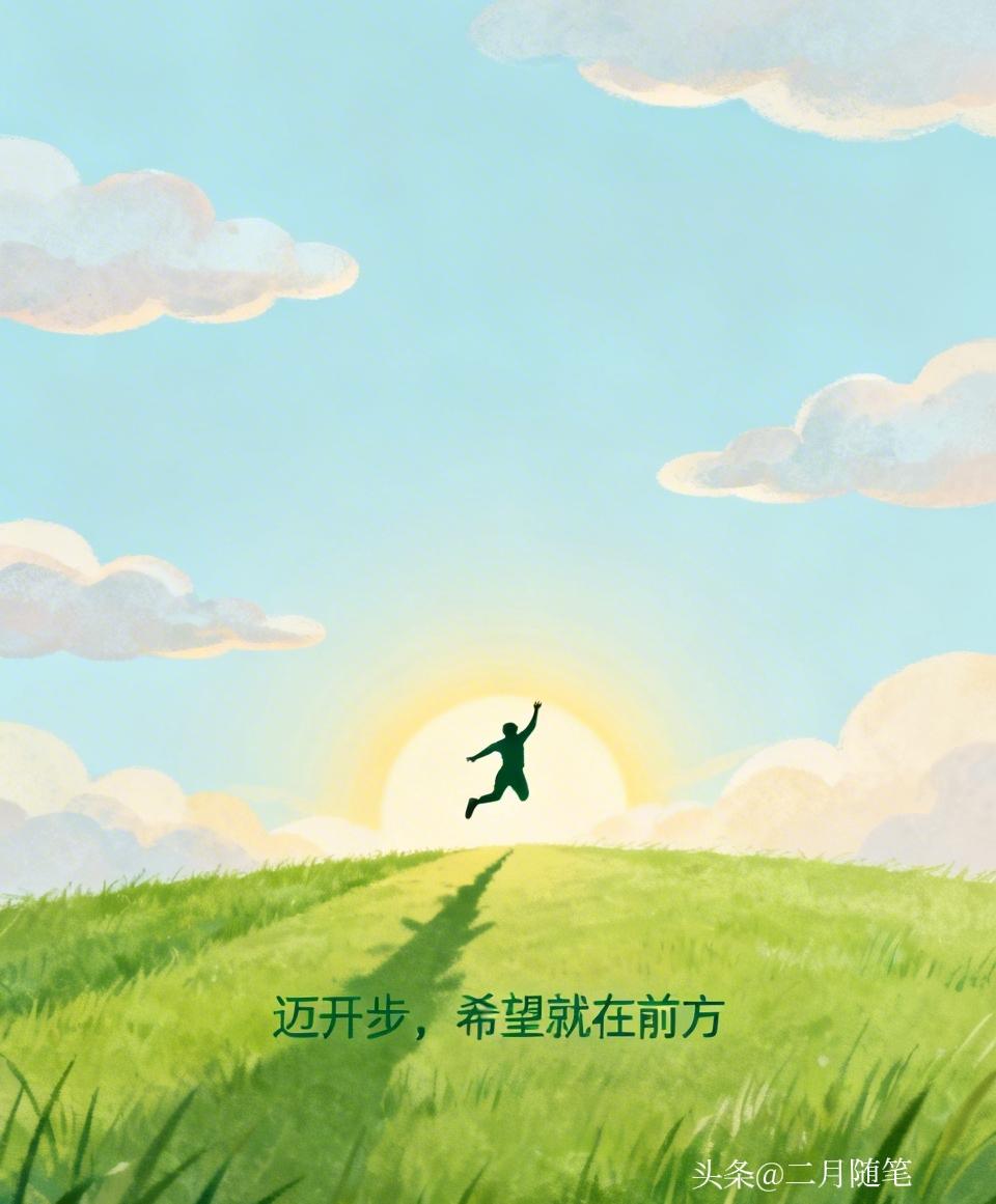 推开窗，
让阳光照进来。
抬起头，
曙光就在眼前。
挺起胸，
奔赴新的开始。
