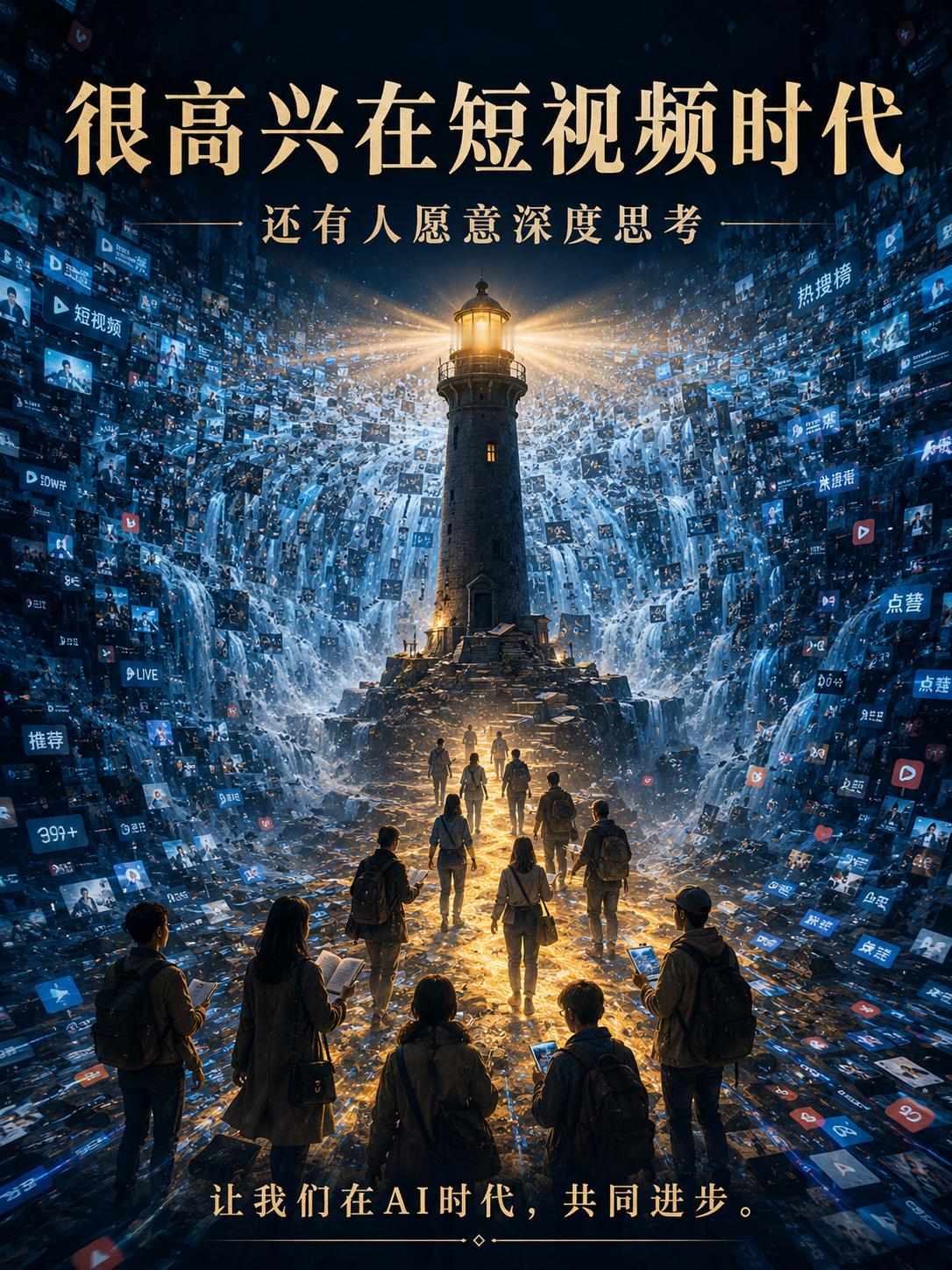 很高兴在短视频时代聚集了一批喜欢看深度长文的友人让我们在AI时代，共同进步 