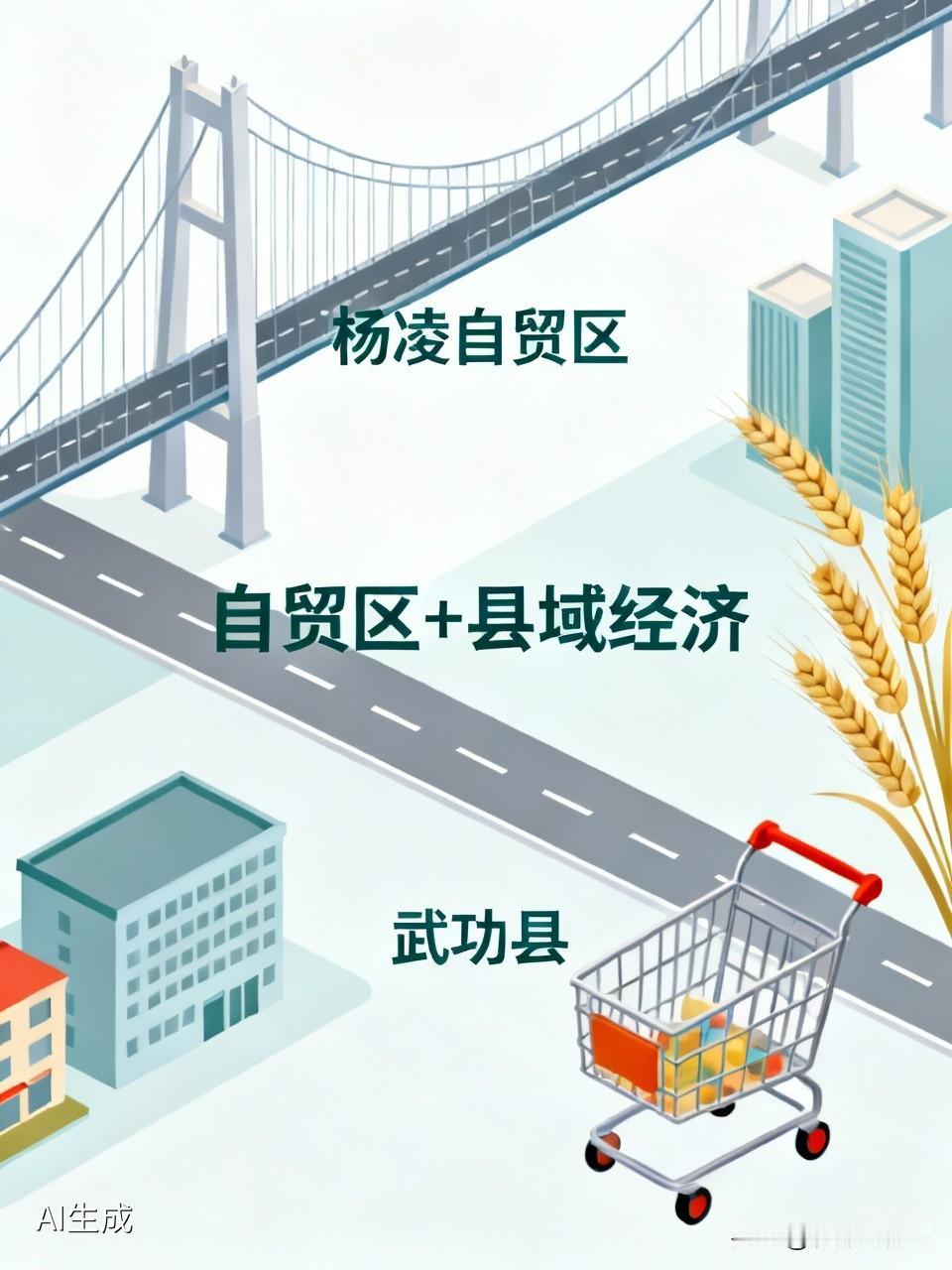 前几天，杨凌自贸区和武功县开了对接会，双方签了两份合作备忘录，要在10个领域搭伙