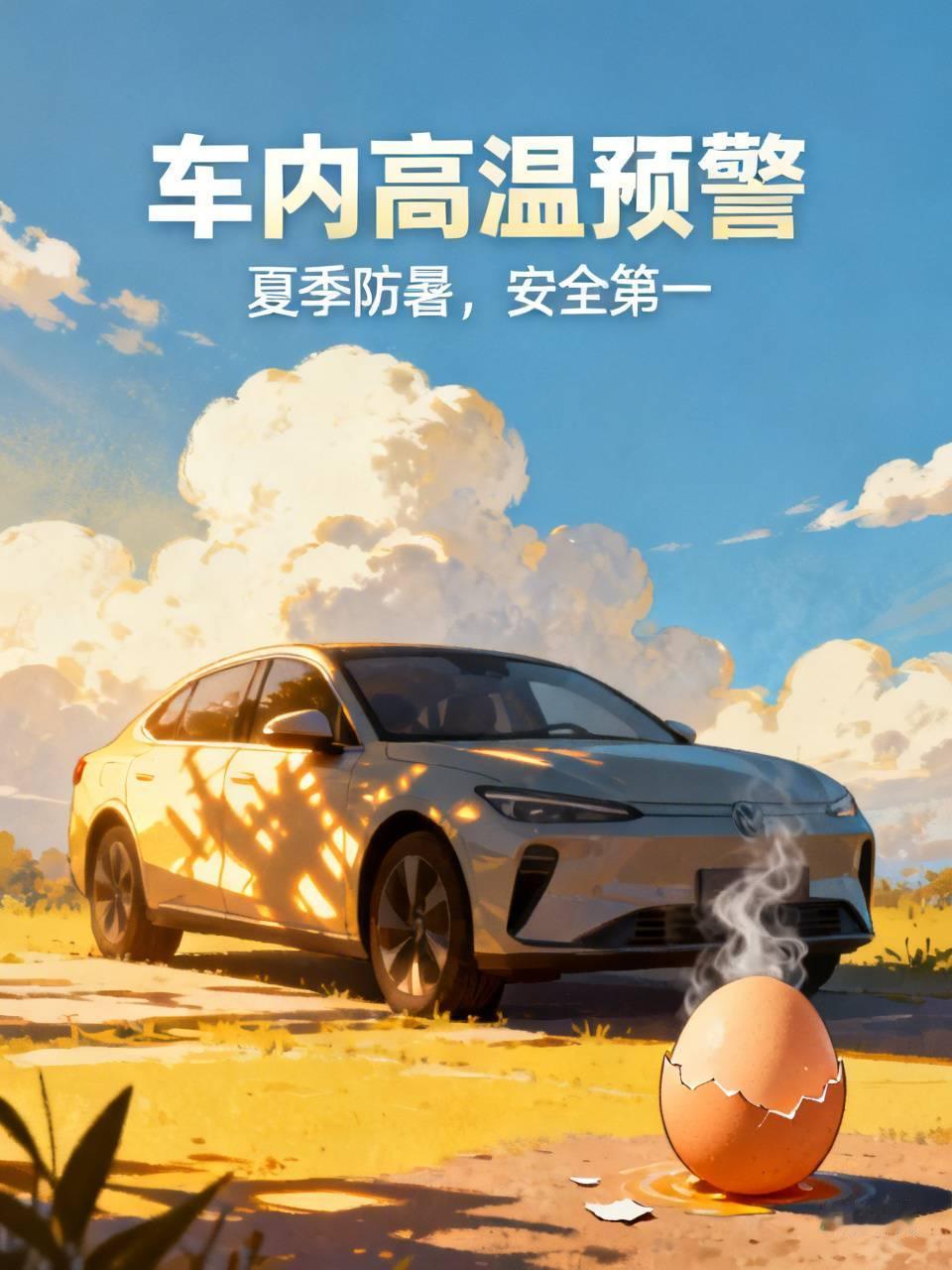 刚才想出去办点事，往车里一坐，一身汗就冒出来了，车内的七八十℃吧！我赶紧跑出来，
