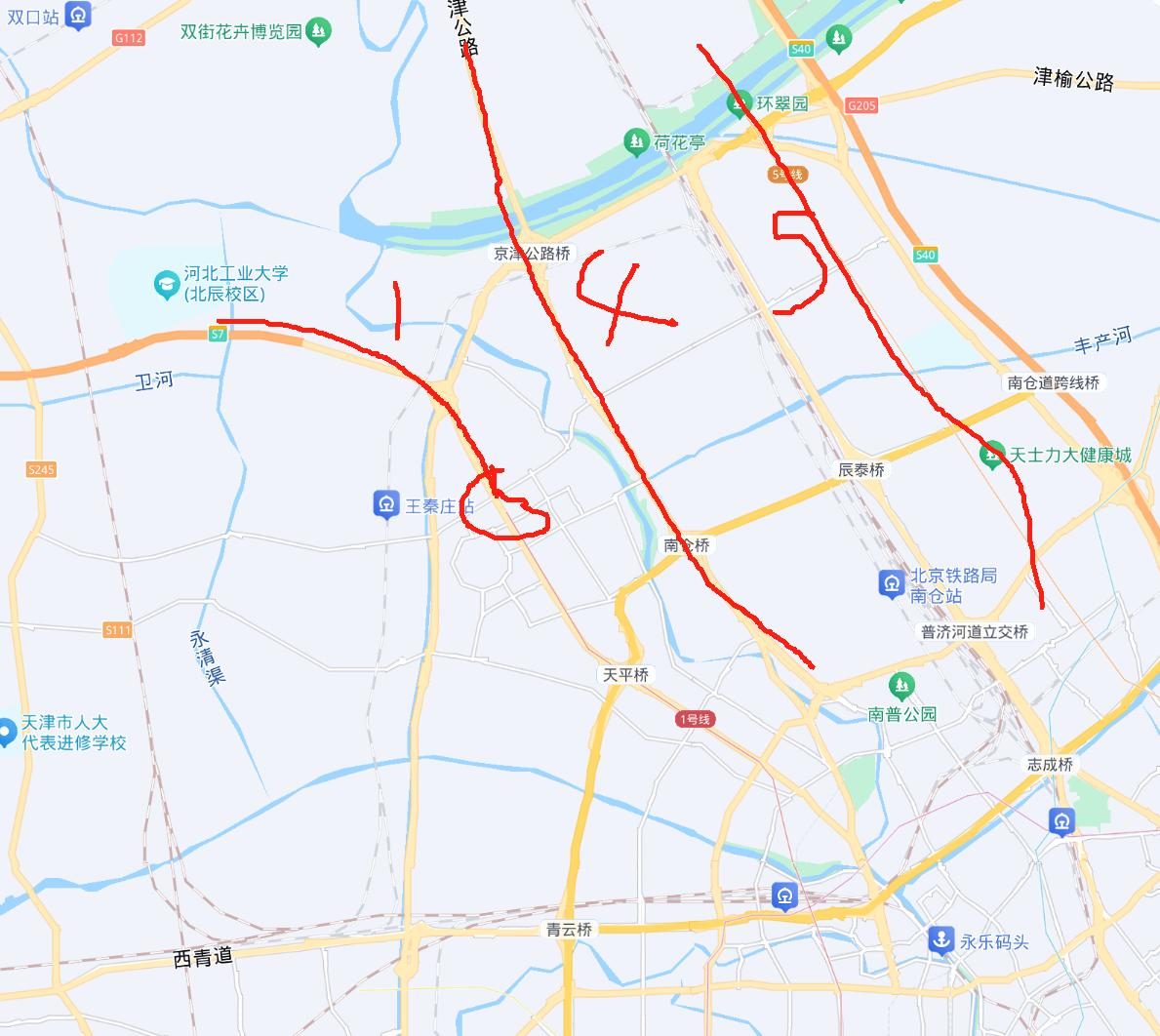 天津地铁1号线为什么不北延到河北工业大学北辰校区呢，北辰校区几万人都不配拥有一个