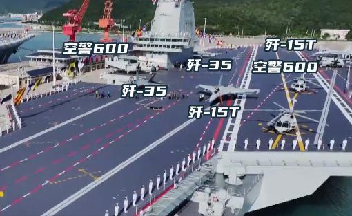 福建舰的“大脑”已经激活！很多人以为，歼-35是甲板上的C位。错了！真相是，那两
