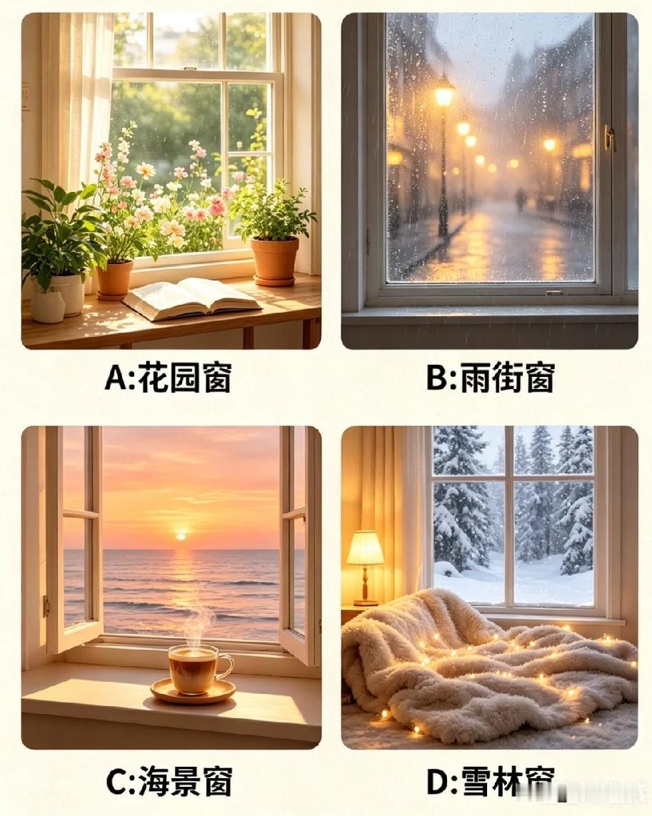 四扇窗，要是你会选哪一扇窗？