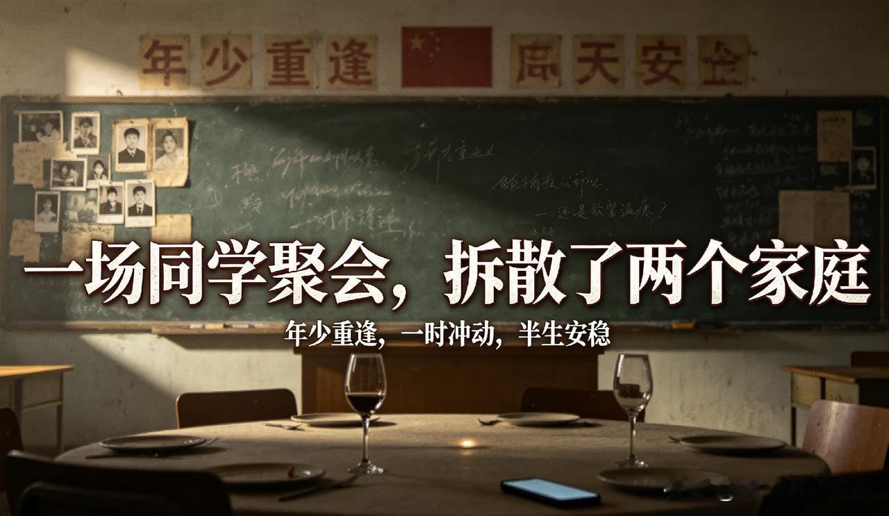 一场普通的同学聚会，硬生生毁掉两个中年家庭
 
终于明白为什么越来越多人反感同学