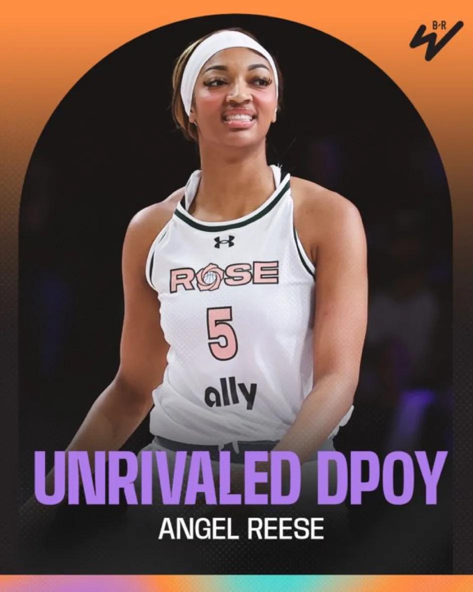 WNBA- DPOY：安吉尔·里斯 (Angel Reese) 成为首位无与伦比