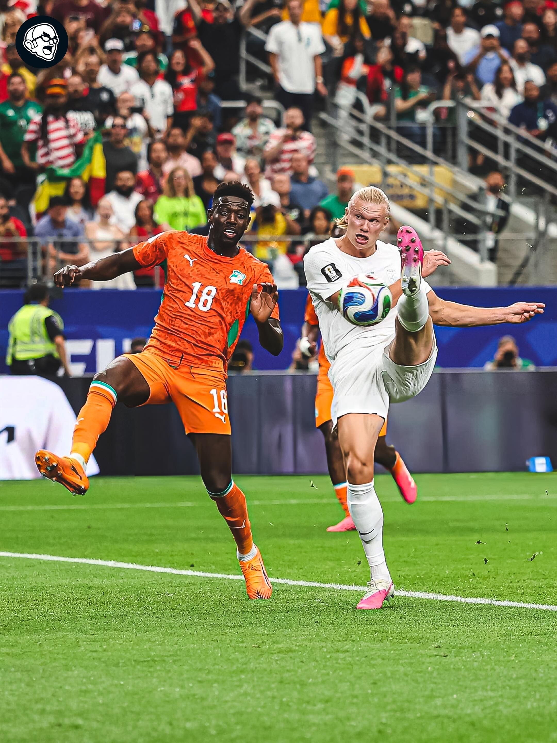 哈兰德绝杀破门挪威🇳🇴2比1科特迪瓦🇨🇮，晋级世界杯16强！哈兰德破门，