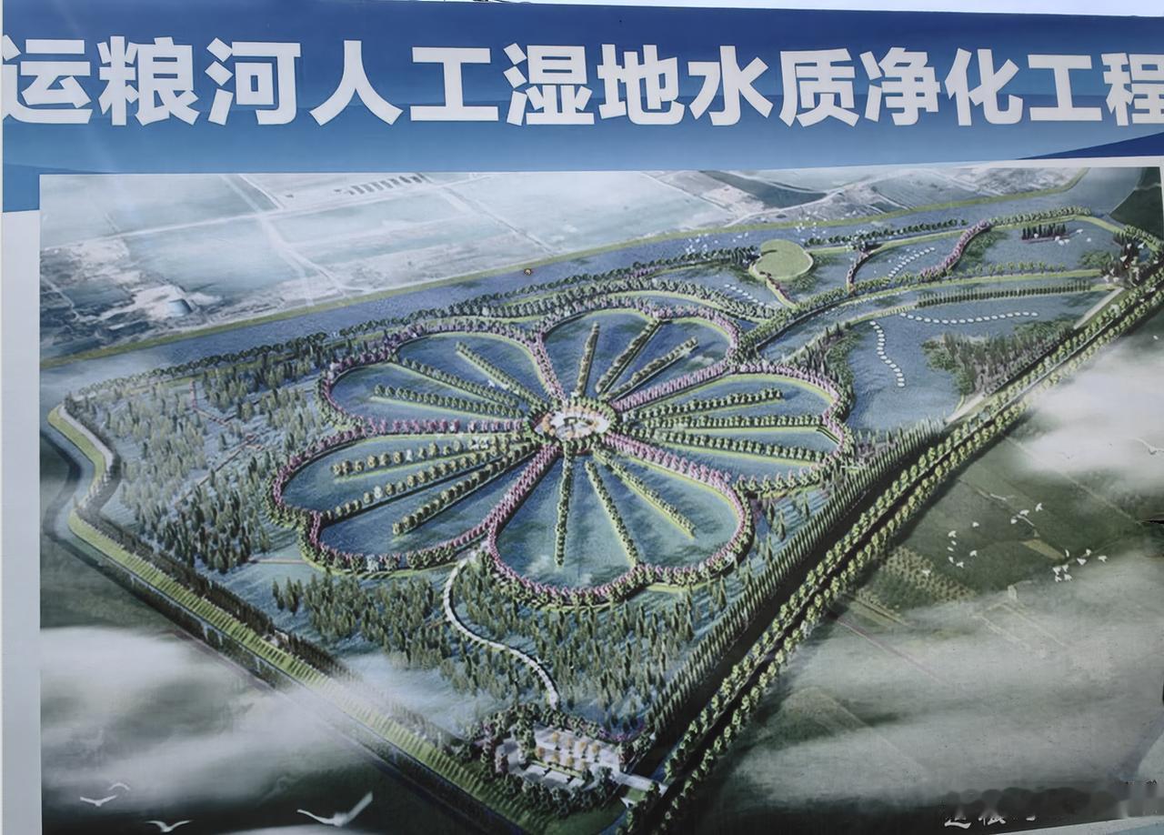 宿州运粮河人工湿地水质净化兼具文旅休闲功能，最新进度，桃花花瓣已逐渐成型