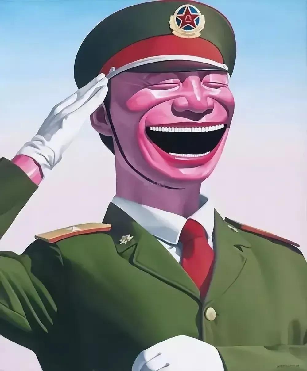 这是画家岳敏军的大作。大家来看看，你们见过这样的画风吗？是不是有什么不可告人的目