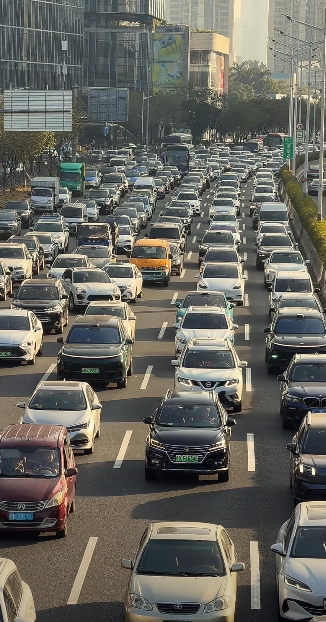 在2026年第1个工作日来到深圳的街头，我发现街道上普遍都是粤B的车牌照，我并没