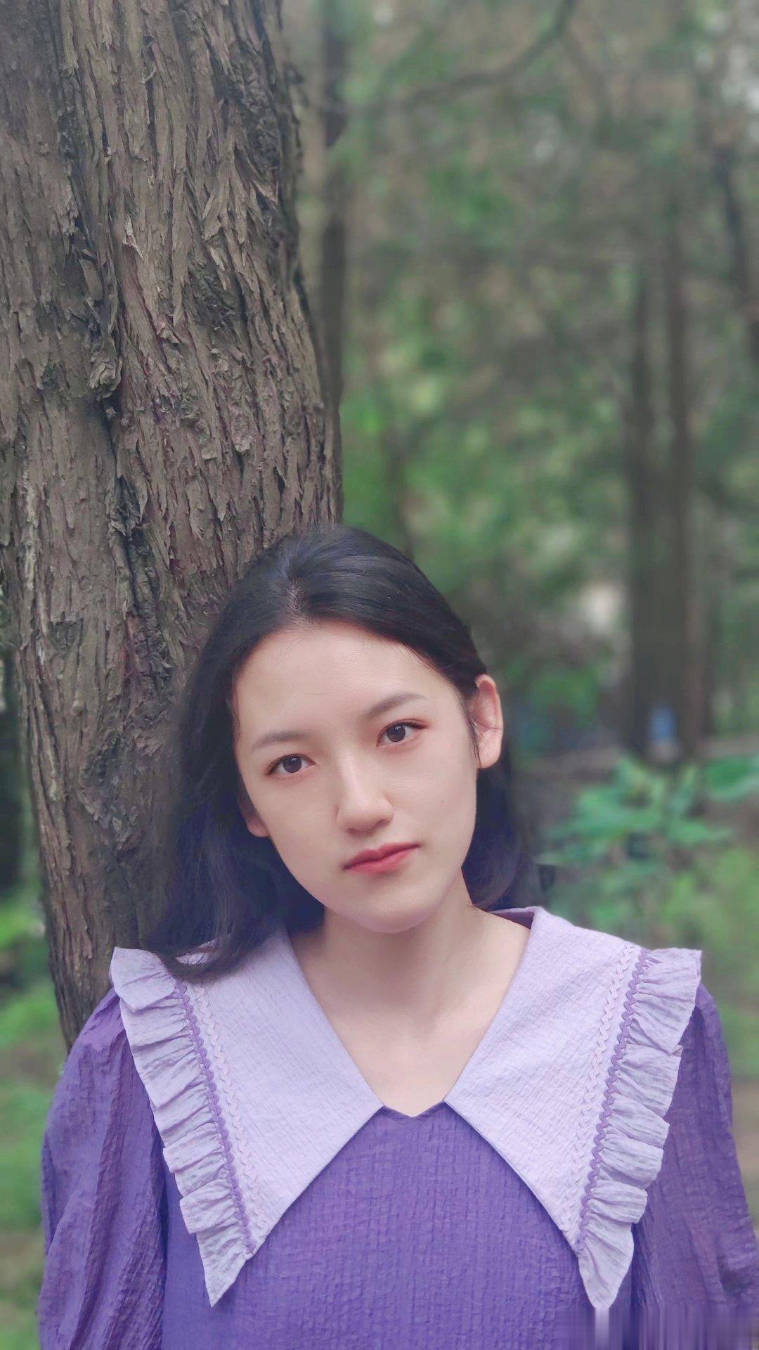 OOTD|今天是减龄粉紫小裙子出来呼吸森林里的新鲜空气啦 ​​​