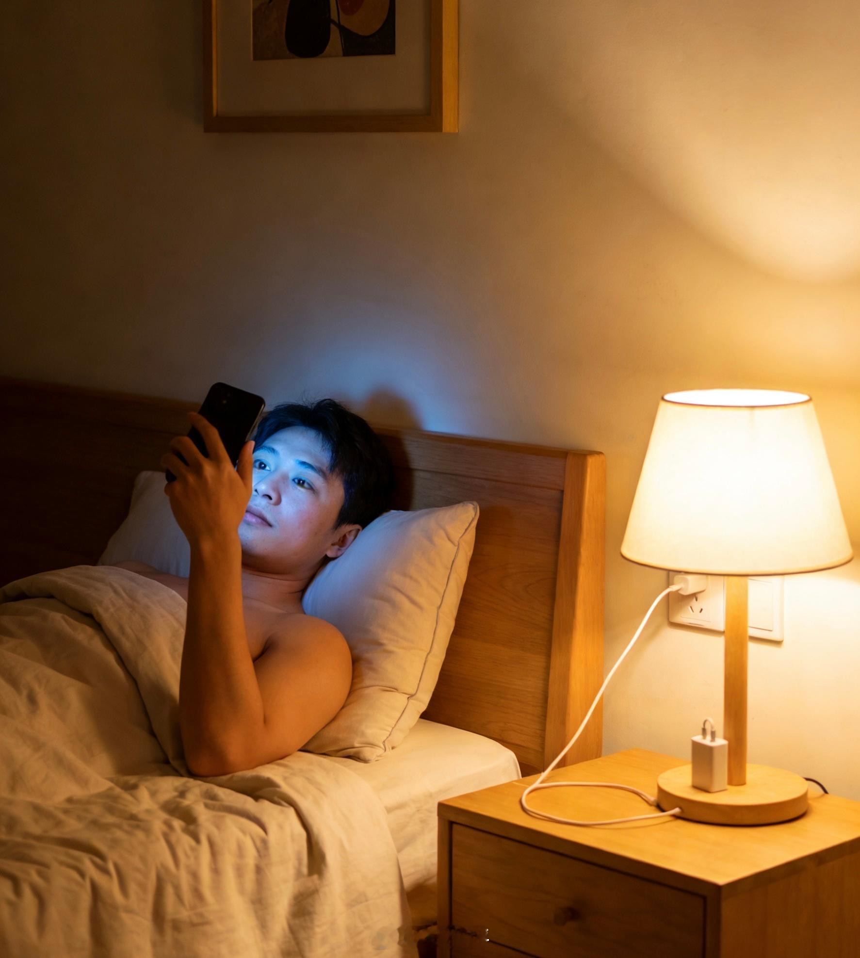 深夜不睡刷手机是在透支褪黑素做个统计，有多少人都是这样，晚上睡觉前玩一会手机才会