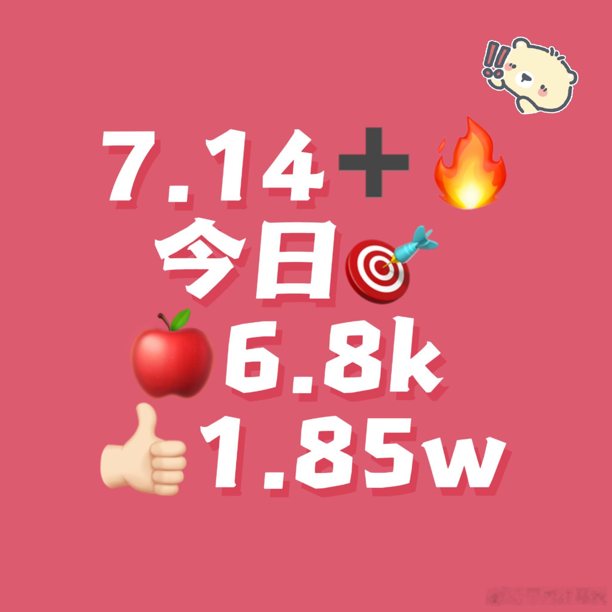 侯王子WZ  🐯侯王子 楼内唯一all丹色 【0714➕🔥】今日🎯6.8k