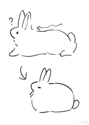 兔，好奇又不敢过去时会伸长，有任何动静就会立马缩回去，变成球体 
