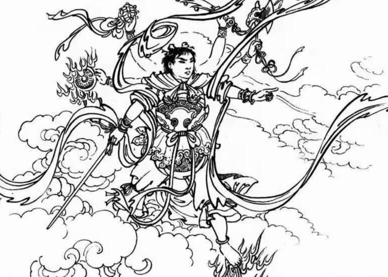 西游记连环画找毛病：这版哪吒，画师忘画什么了？你能一眼看穿吗
 
在花果山前，哪