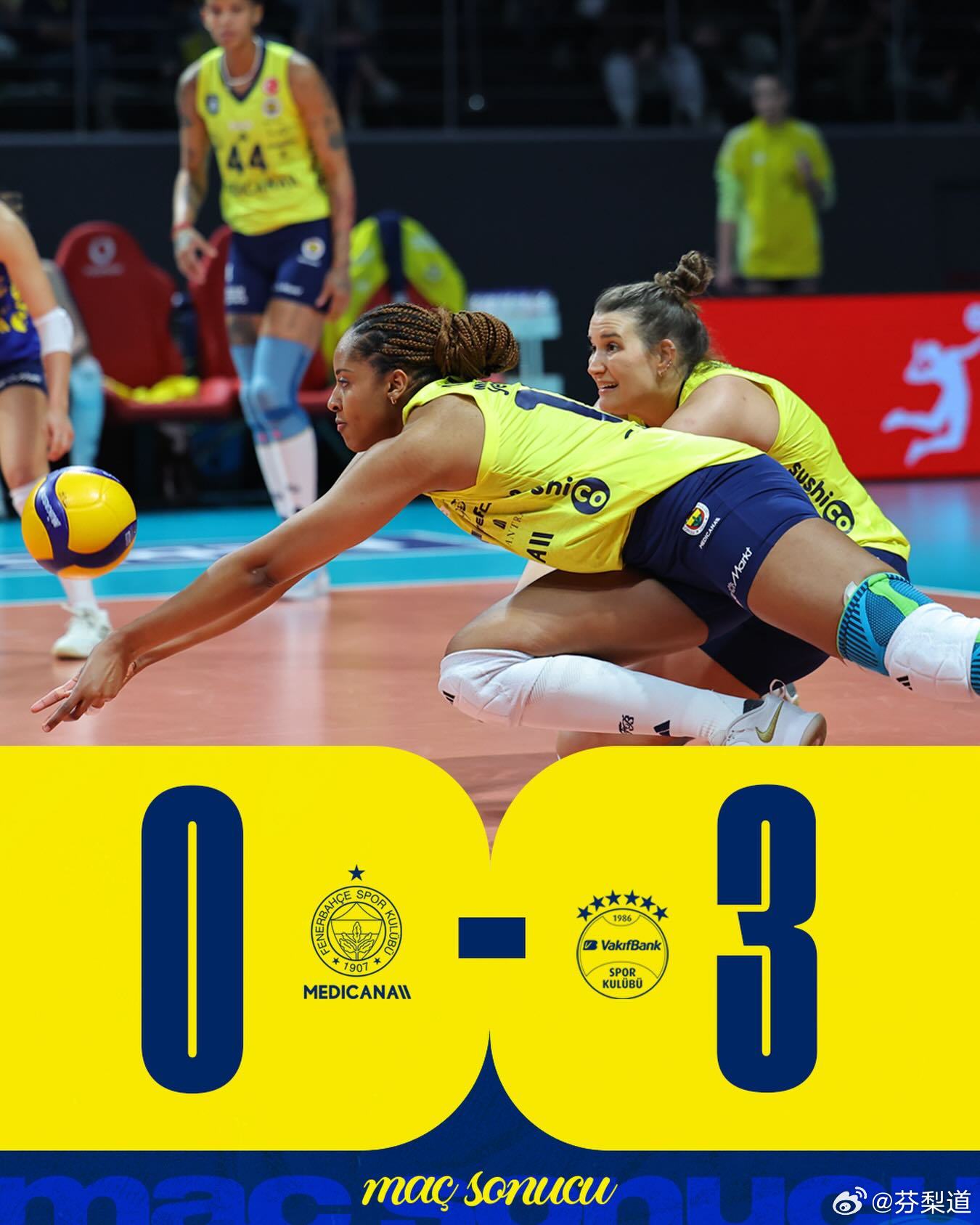 国际排坛动态瓦基弗银行瓦基弗银行近 8 场比赛第 7 次击败费内巴切费内巴切 1