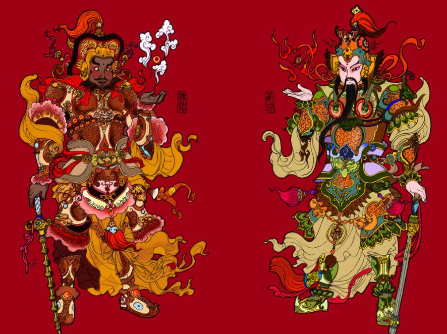 过年时，很多家庭都会贴门神，门神的形象也是多种多样。那古代的门神又是什么样子的呢