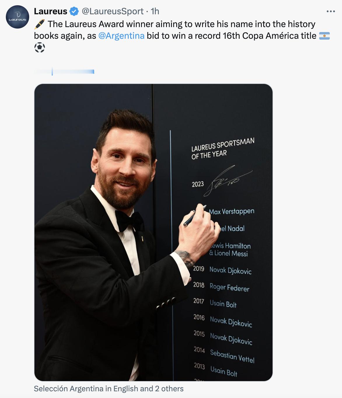 【劳伦斯官方来啦[鼓掌][鼓掌][鼓掌]】劳伦斯官推：🖊️劳伦斯奖得主打算再次