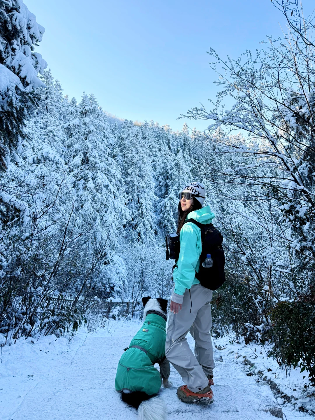 新手友好❄️带小狗去鸬鸟山玩雪‼️附攻略