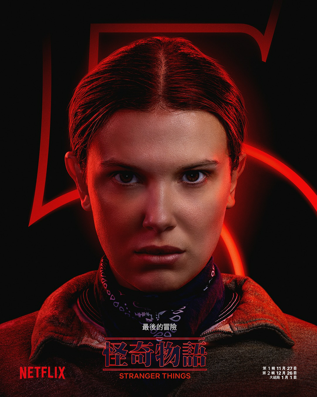 怪奇物语第五季最终季首曝角色海报！全卡司集体亮相！第五季分为三部分：第一部分前4