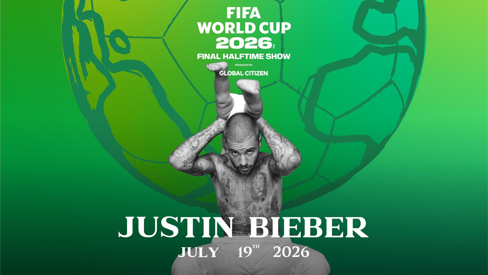官宣！贾斯汀比伯Justin Bieber正式官宣加盟今年世界杯中场秀表演！之前