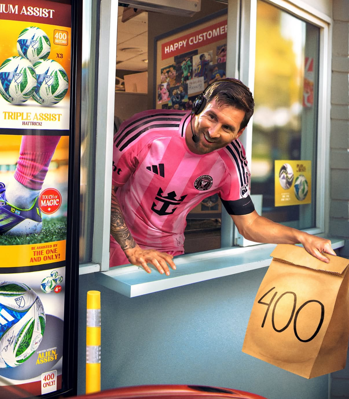 梅西达成400助攻成就，历史第一！不过说真的，把梅西的成就数字化，记录描绘不出那