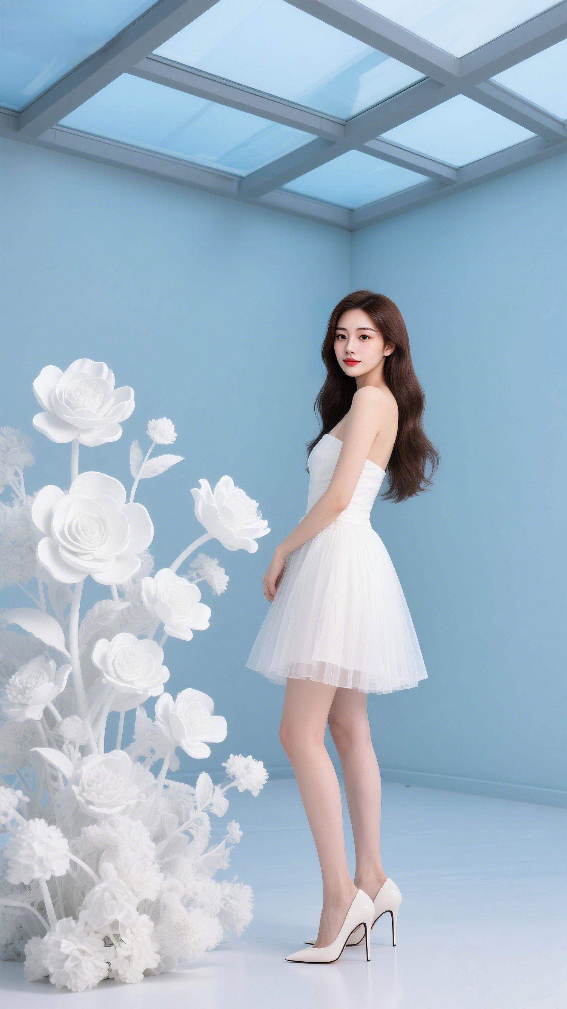 极简的蓝与白，是最干净的高级感 不被定义的美，自在又耀眼🌿