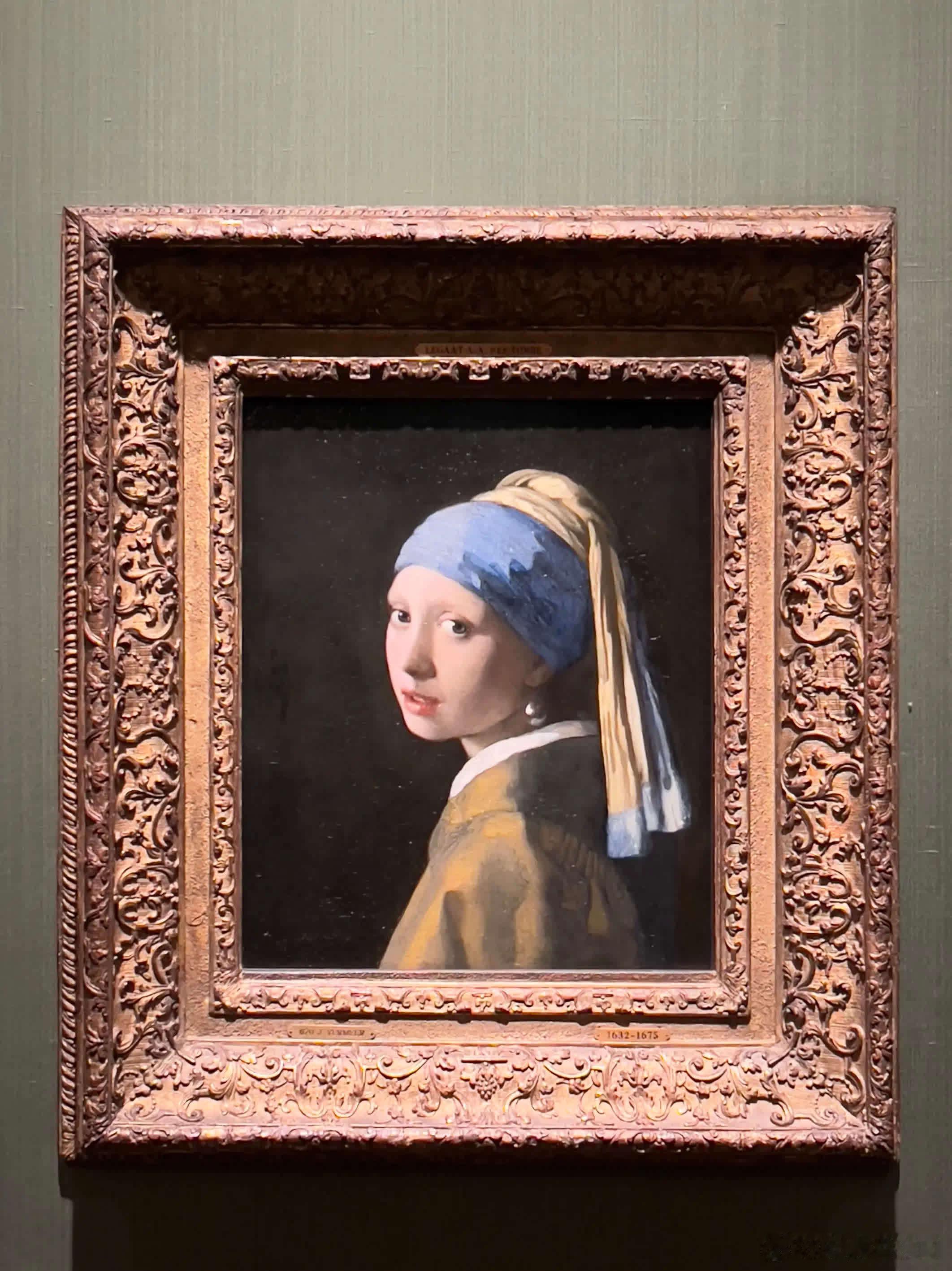 世界十大名画——《戴珍珠耳环的少女》是荷兰画家约翰内斯·维米尔的代表作之一，现藏