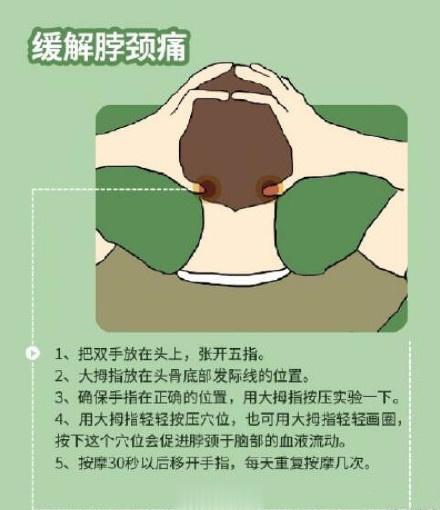 10个有效缓解身体各部位疼痛的简单按摩手法，轻松按走疲劳！ ​​​