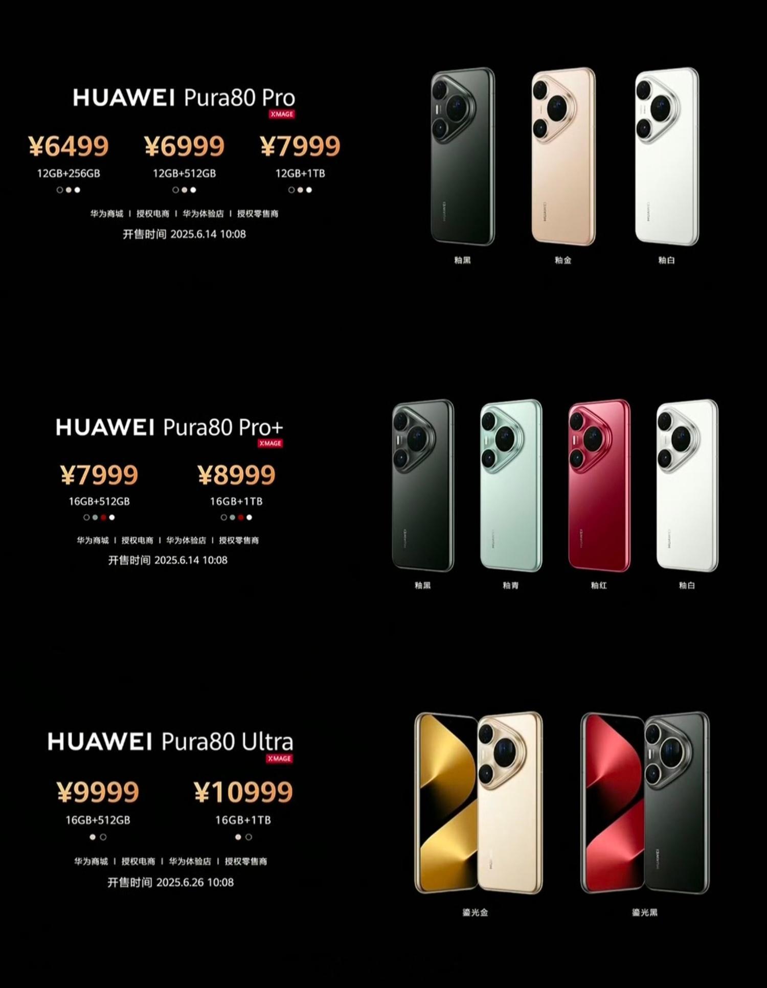 标准版缺席，华为Pura80 Pro系列价格，怎么样？Pura80 Pro：12