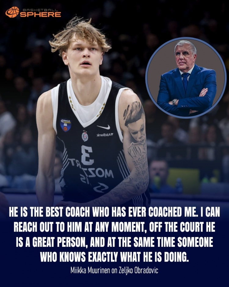 尽管穆里宁垃圾时间都打不上 但对球队和主帅依旧心怀感激