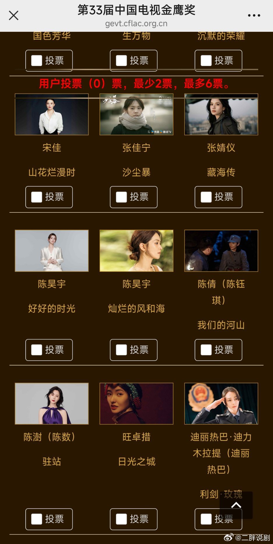 《好好的时光》陈昊宇和梅婷两位都入围了女主张月入围的女配《凡人歌》章若楠、陈昊宇