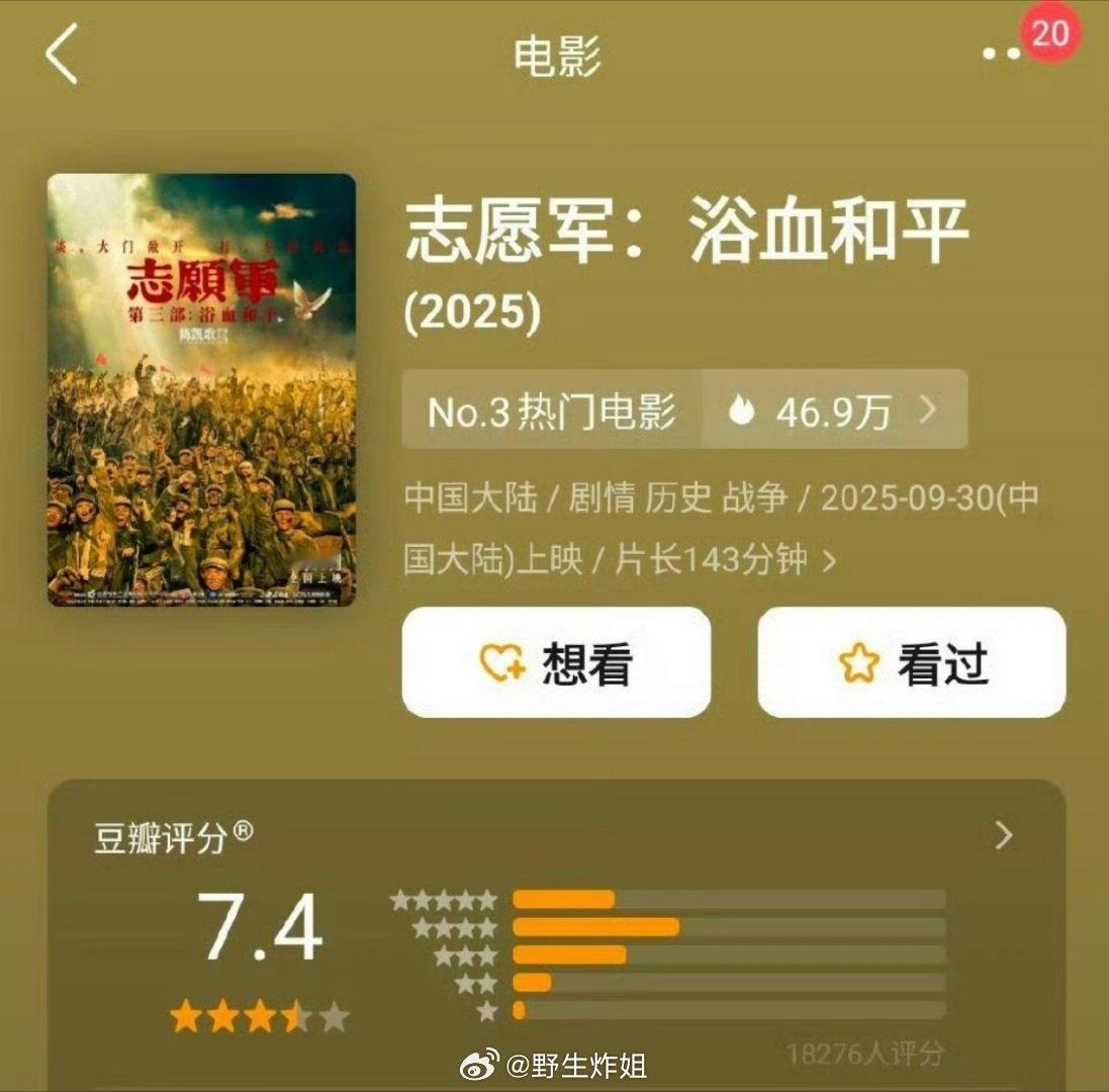 国庆档电影db开分 ​​​ 大家去看了哪一部？ ​​​