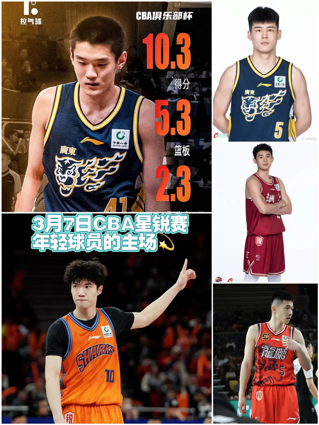 3月7日CBA星锐赛｜年轻球员的主场💫