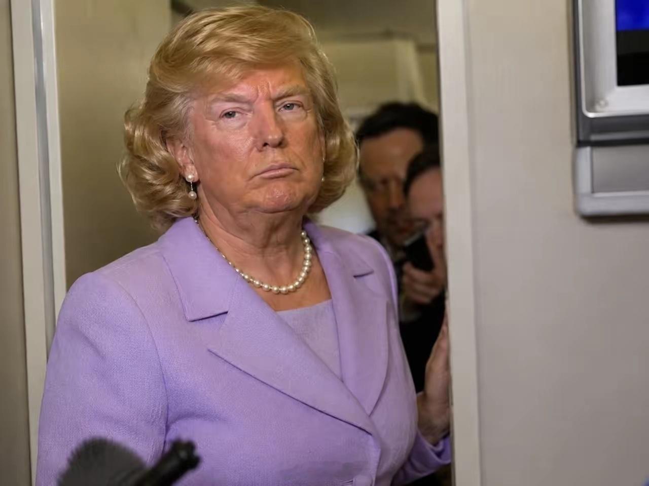 😂绝了！美特勤局让特朗普男扮女装躲暗杀！这个安保方案不是太绝了，我看是特勤局应