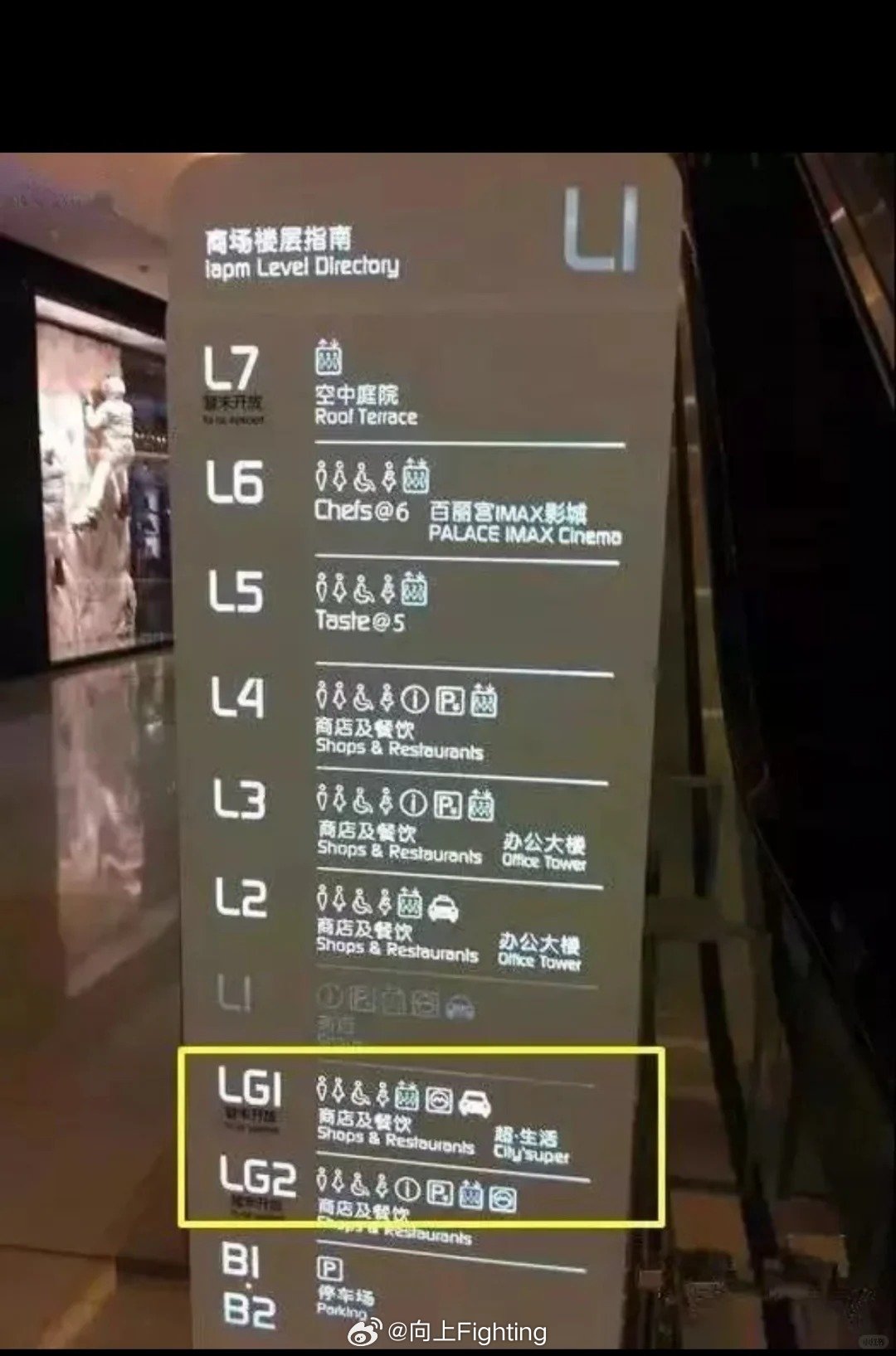 商场楼层的B、L、LG你知道是哪些单词的缩写吗？#商场里的LG到底是哪一层# ​