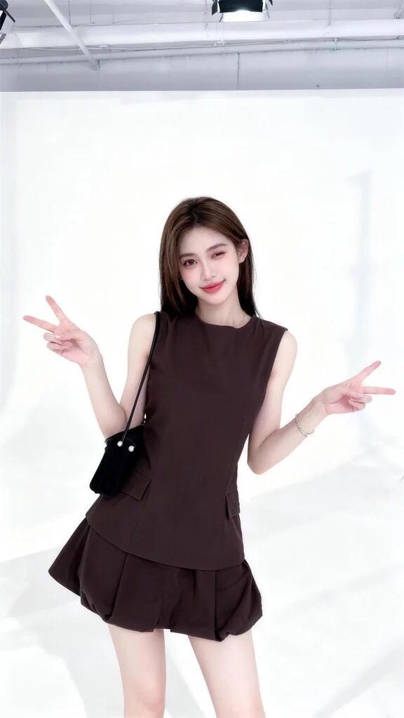 套裙很显瘦哦
随意穿搭 当我不局限于一种穿搭时 欧尼穿搭 少女感夏日ootd