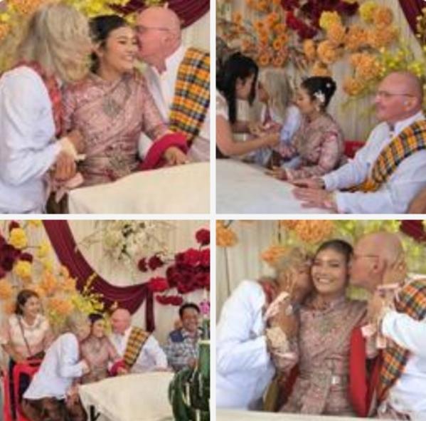 新娘在婚礼现场豪言:“只嫁一个男人，世界记不住；一次嫁两个，大家就都记住了”。