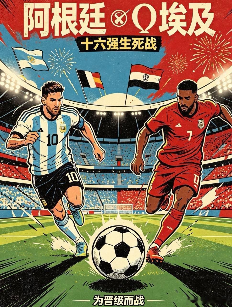 阿根廷🇦🇷VS埃及🇪🇬阿根廷卫冕底蕴深厚，加时大战体能受损，但阵容轮换充