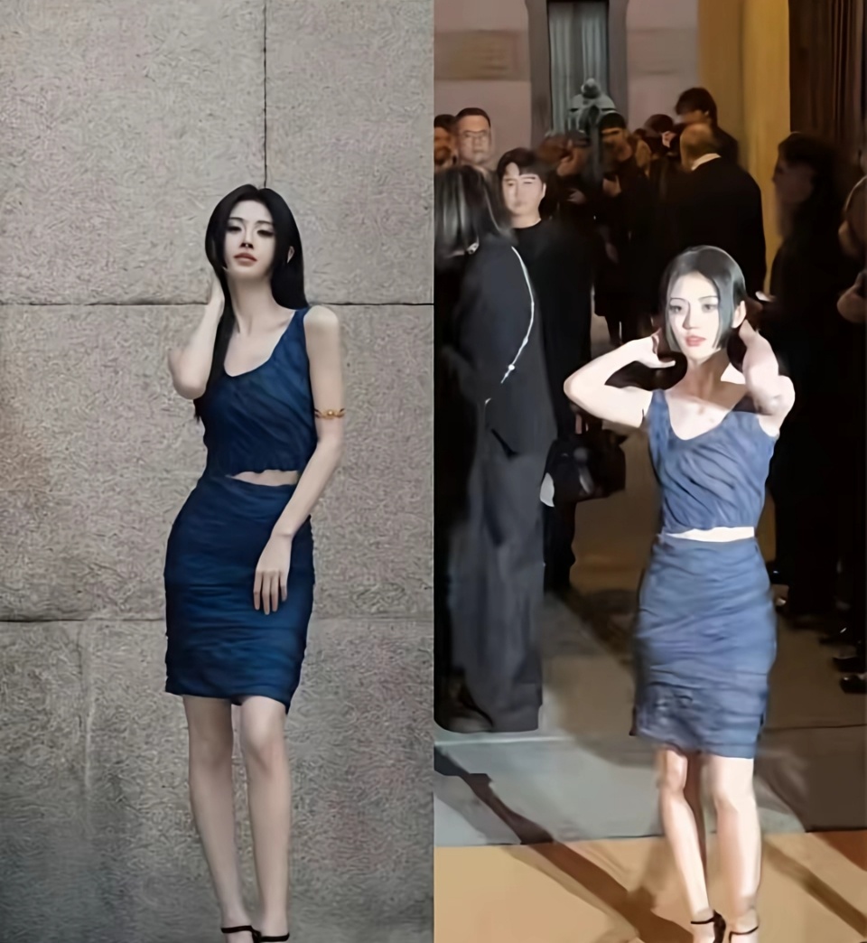鞠婧祎这精修VS生图，差别也太大了，粉丝又要说是打光的问题了