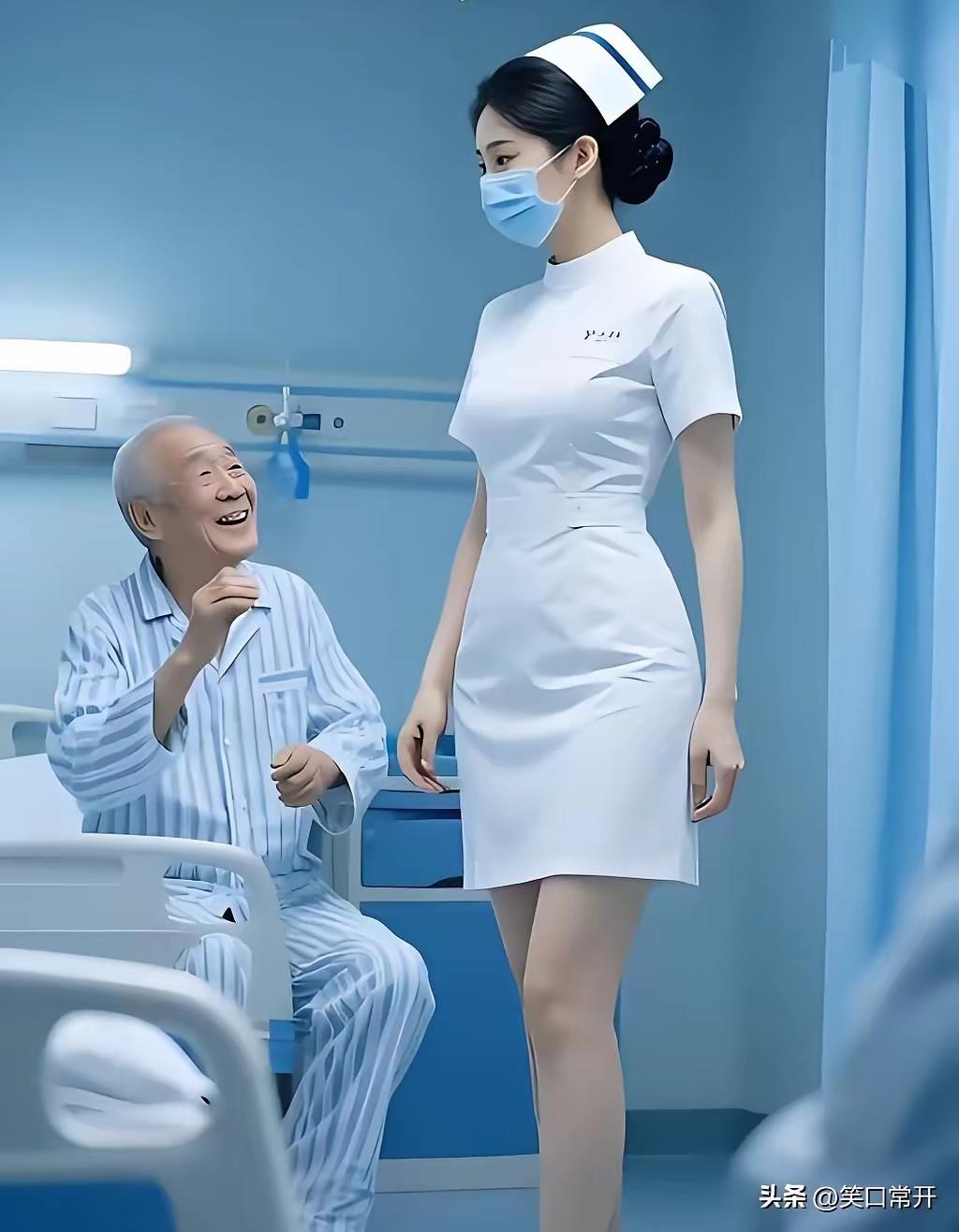 有一老头住院动手术，美女护士对他说：“你今晚12点之后就不要吃任何东西了，明天早