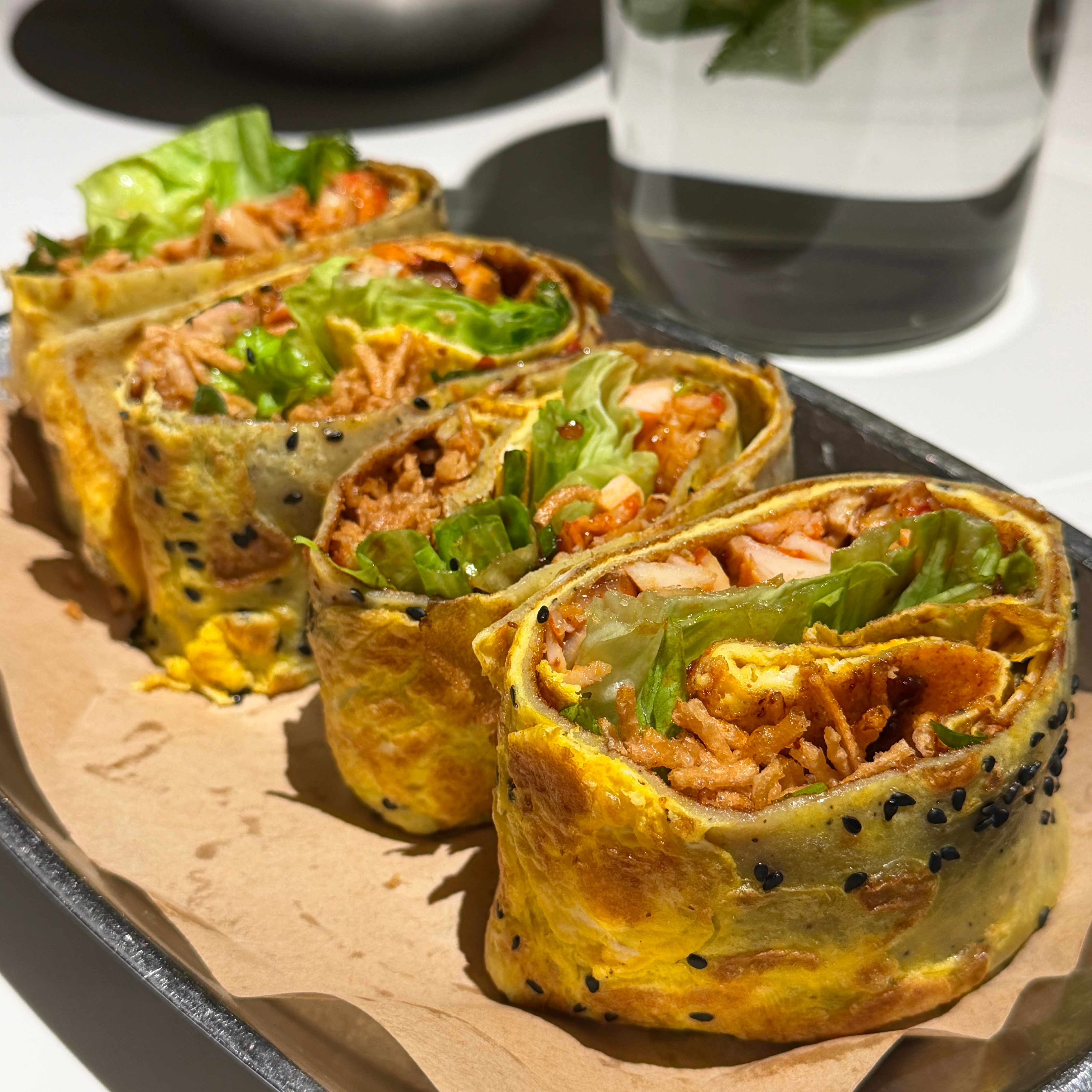 今晚吃小龙虾煎饼，味道还不错。顺便 在测试下我的抽奖！上条没开过滤一个没抽中，我