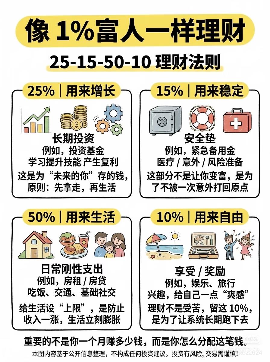 真正拉开贫富差距的，从来不是收入，而是花钱顺序
 
很多人一辈子想不通：明明大家
