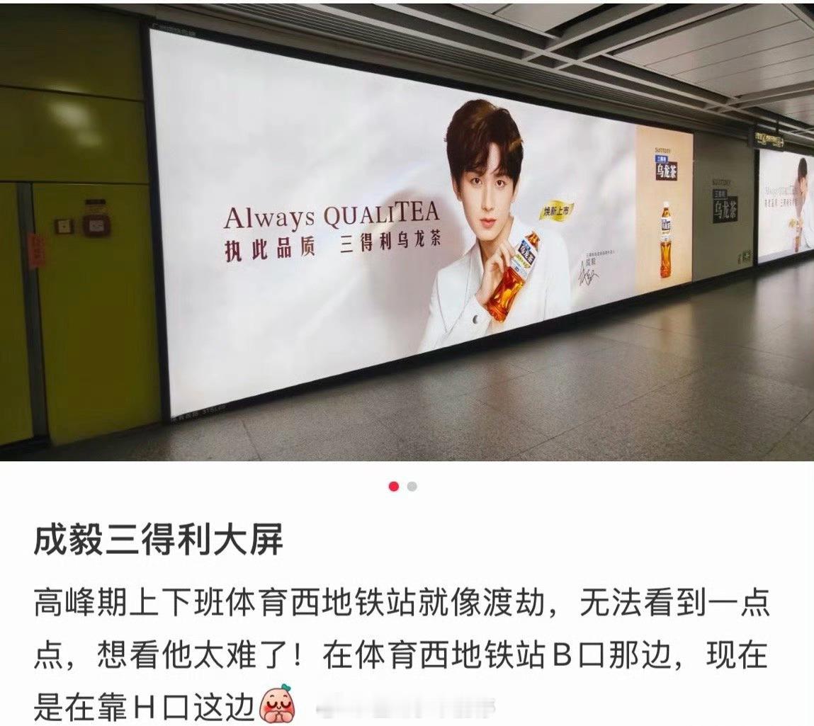 成毅最新代言地广，可以去打卡了！ 