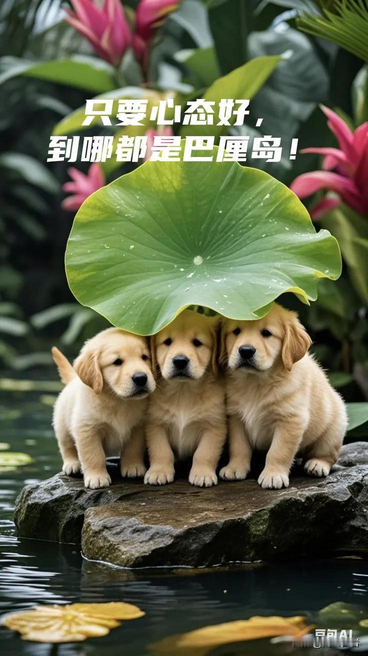 只要心态好，
到哪都是巴厘岛！
别焦虑，慢慢走，
好运就会在路上！