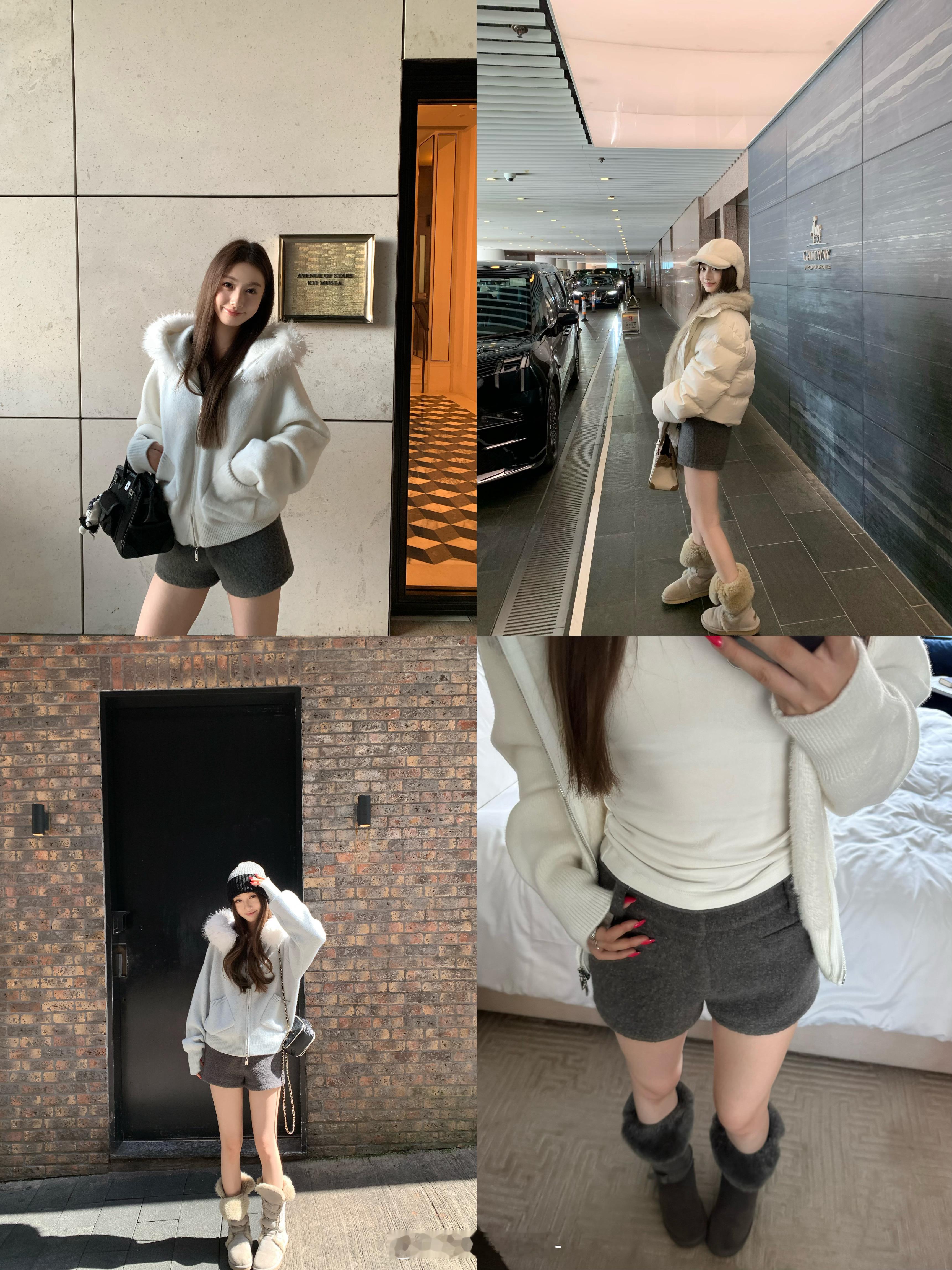 板栗可可Bankelili10/31/20:00一条适合都秋冬去穿的短裤厚实保暖