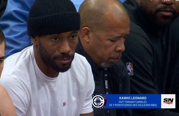 据名记Haynes在今日凌晨报道：伦纳德￼左膝不适，提前结束客场之旅返回洛杉矶接