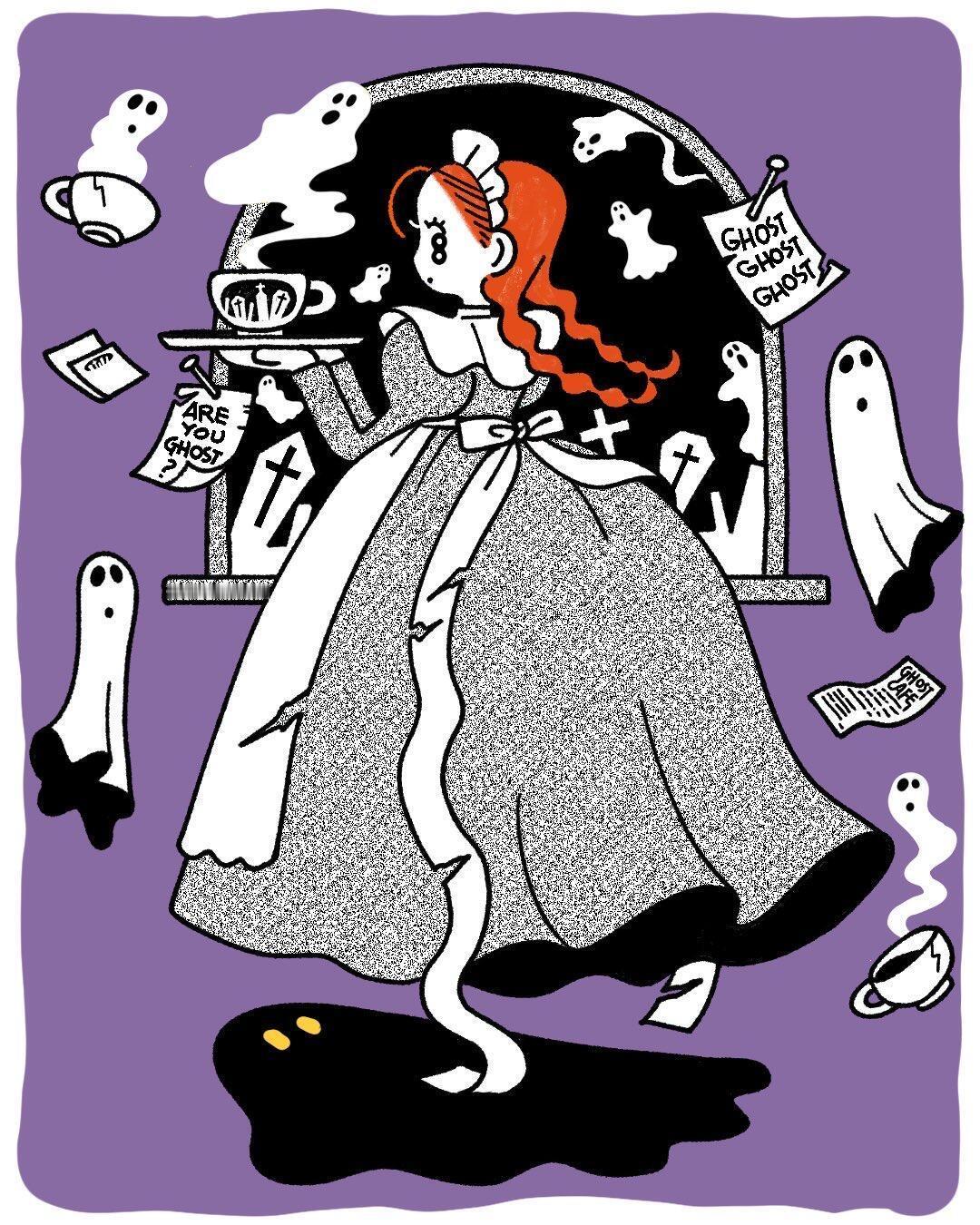 🌈とも：粗线条勾勒的古早味少女插画盛夏壁纸大放送动漫仲夏狂欢季