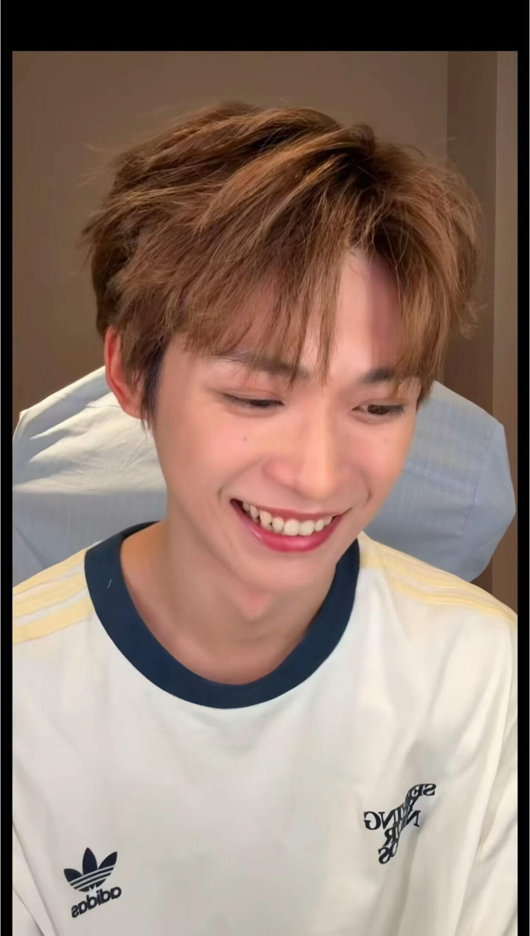 梓渝直播看见梓渝这张截图就会忍不住想起这首歌：他的睫毛 弯的嘴角~ 