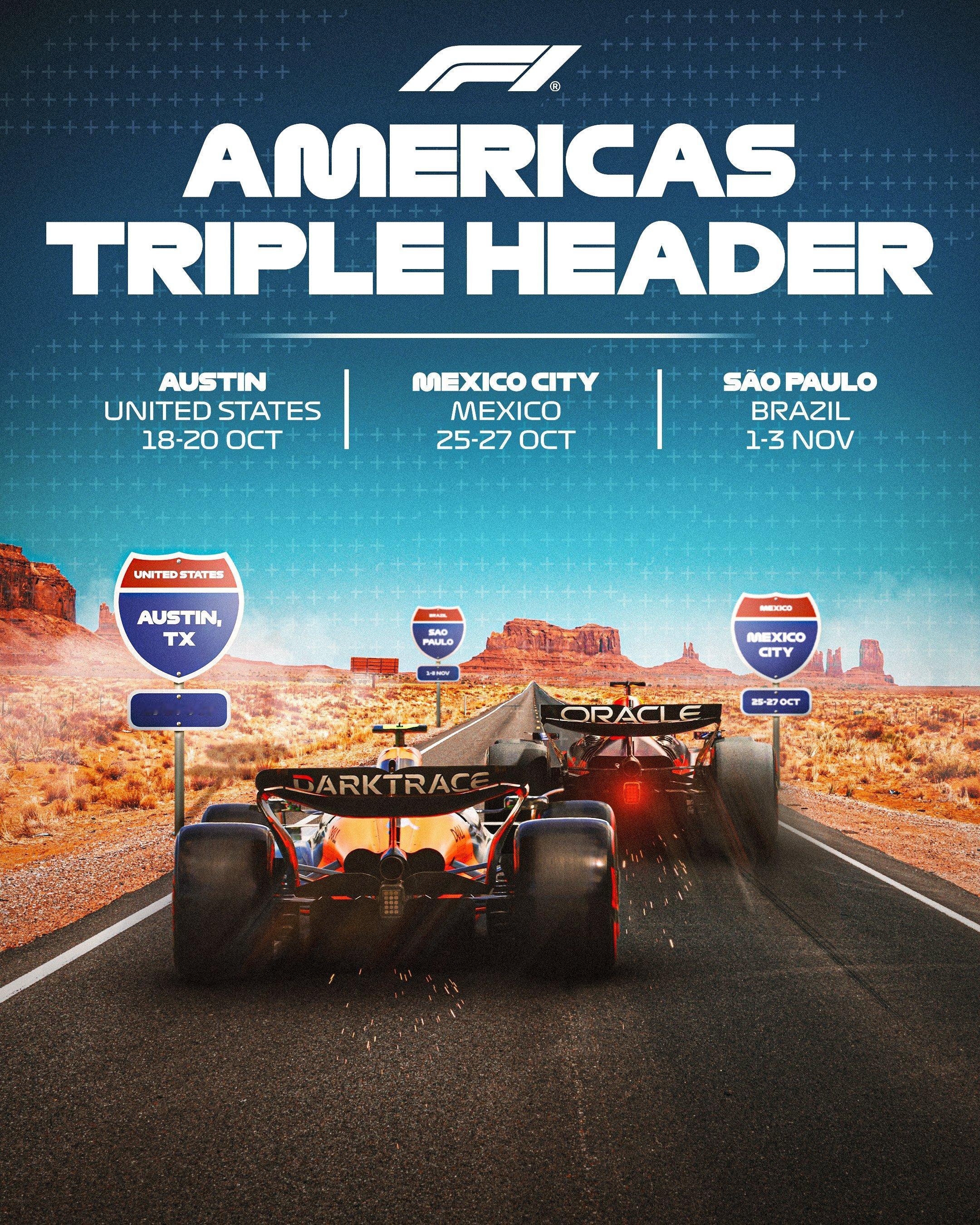 秋休之后，熬夜三连即将开启#2024f1美国大奖赛# ​​​