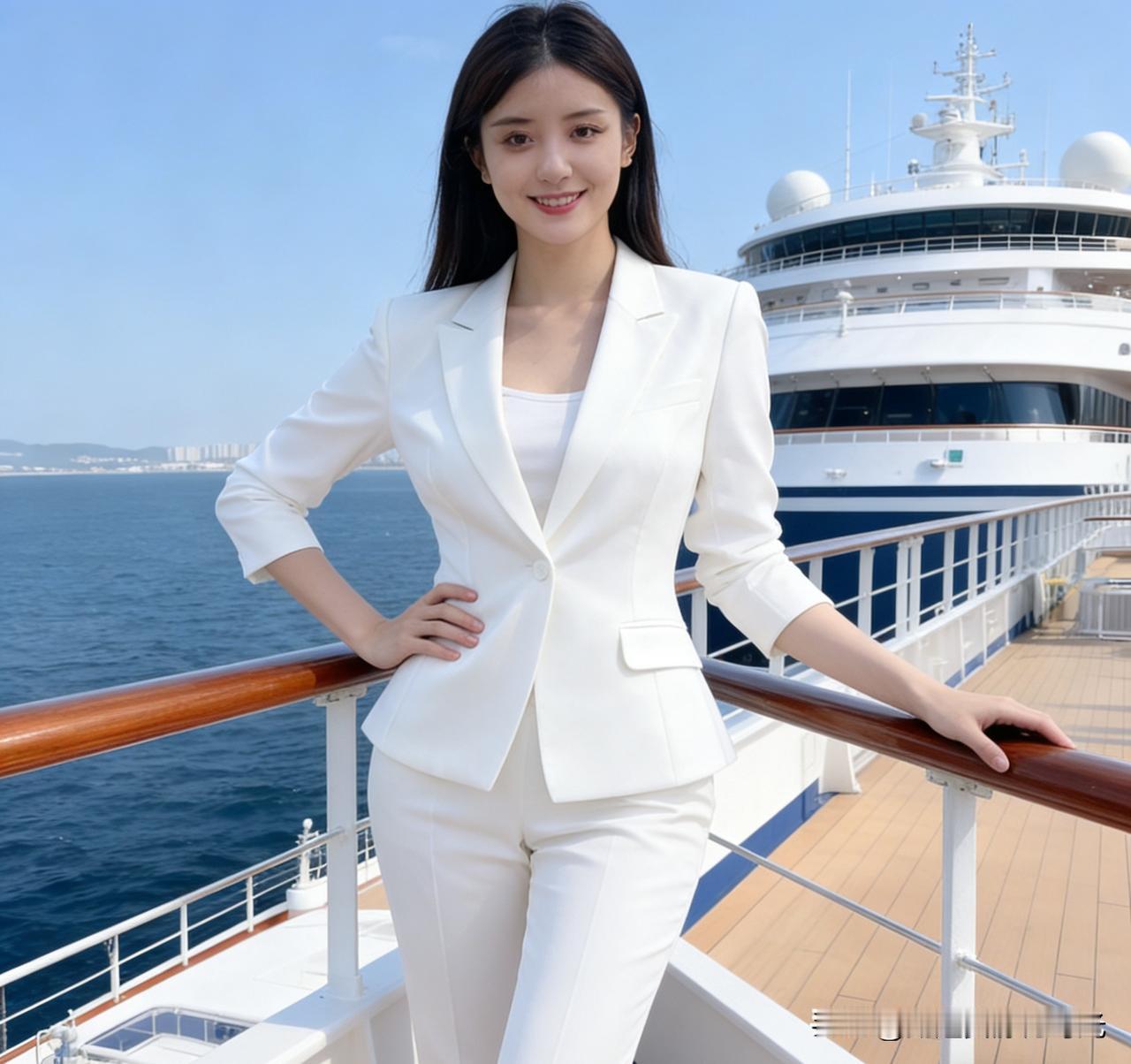优雅白领，海天一色，尽显时尚风采！